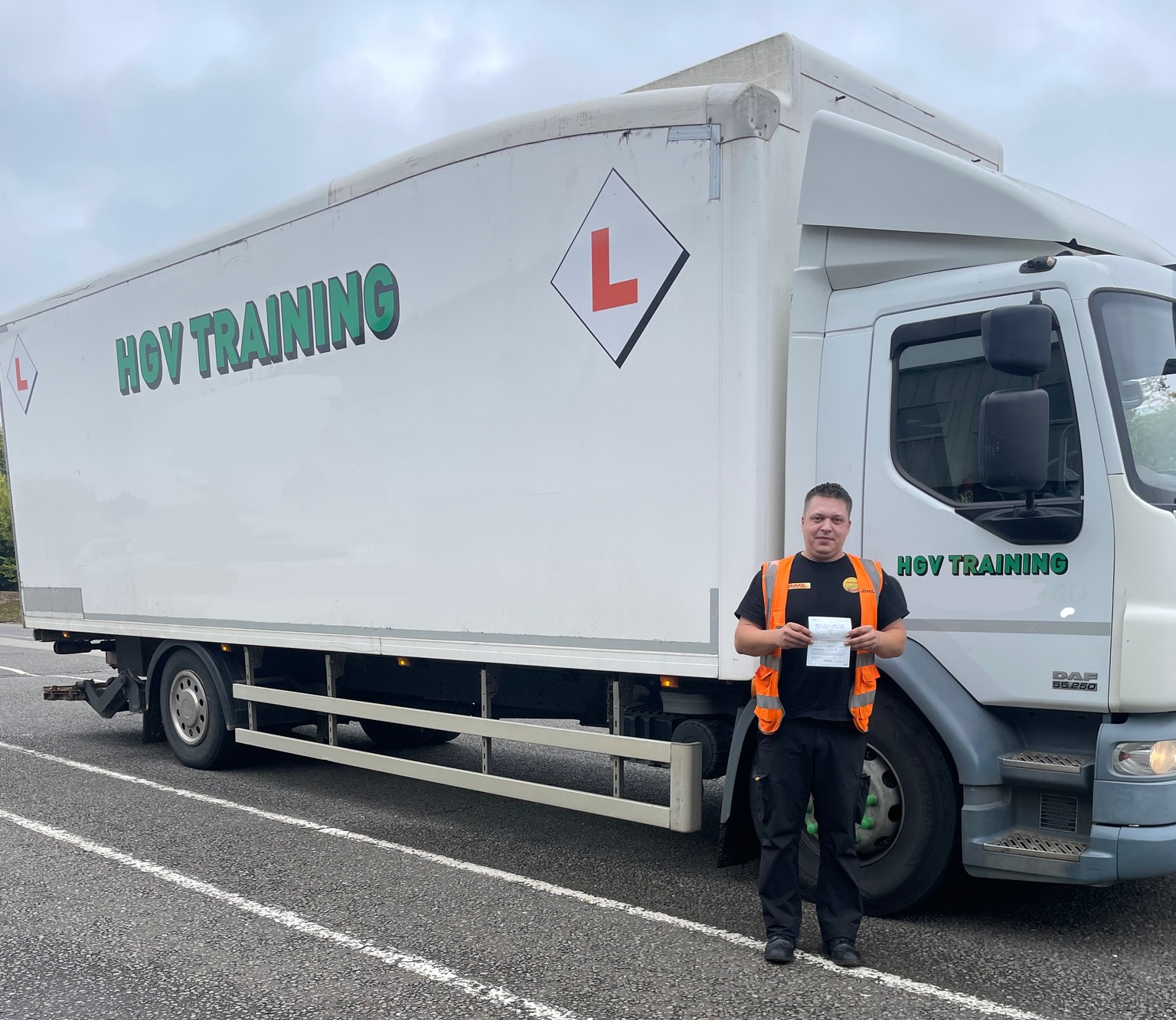 Articulated lorry for C+E training in Leamington