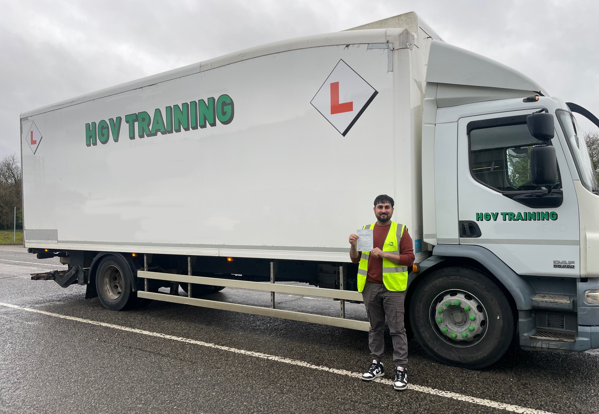 Trainee practicing maneuvers in the Leamington yard